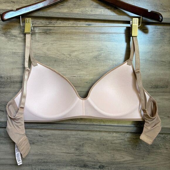 Victoria's Secret Tan Nude Versatile Strap Full Coverage Seamless Bra 32DD - Picture 3 of 8